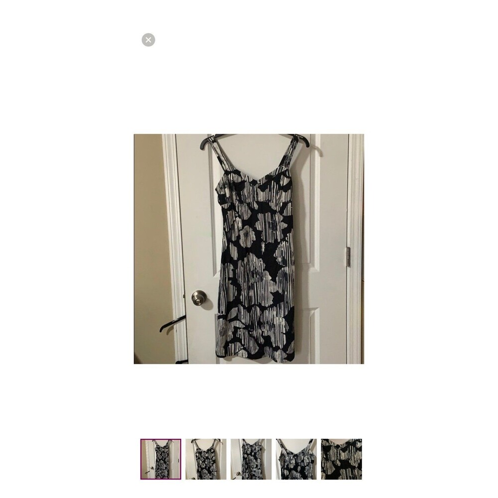New York & Company black and white sleeveless sundress. size 6